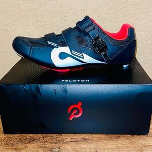 Peloton Black and Red Cycling Shoes